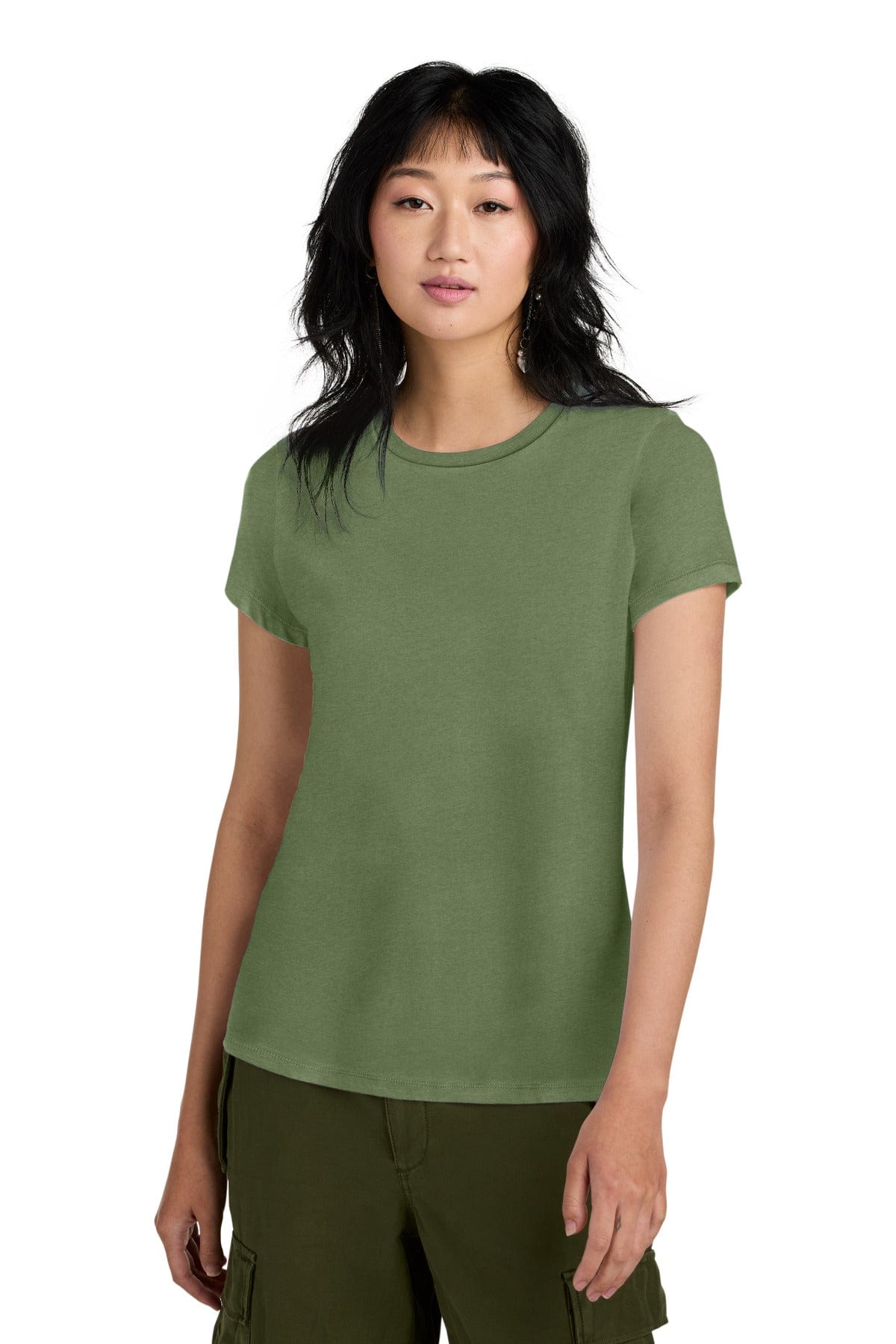 District DM104L Women's Perfect Weight Tee in Fresh Fatigue