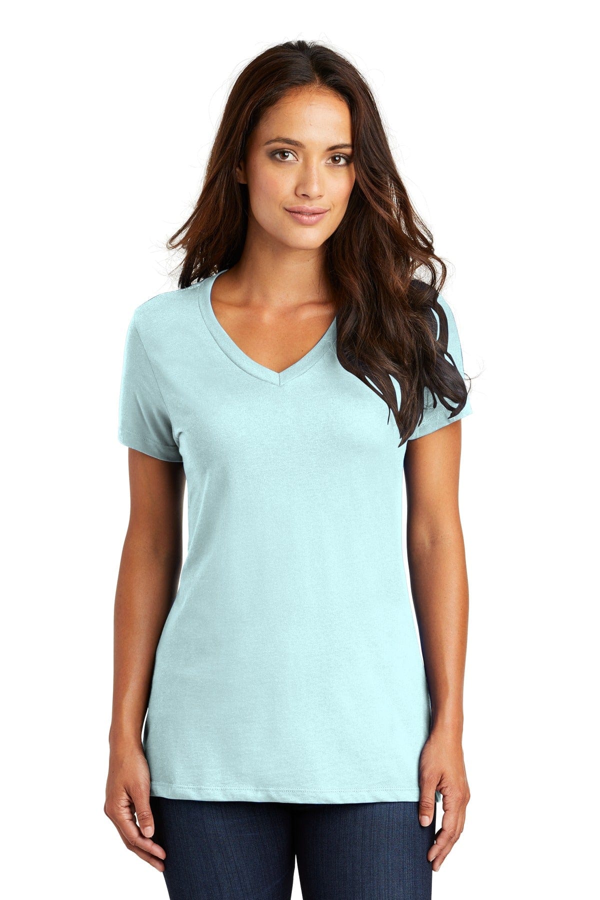 District DM1170L Women's Perfect Weight V-Neck Tee in 