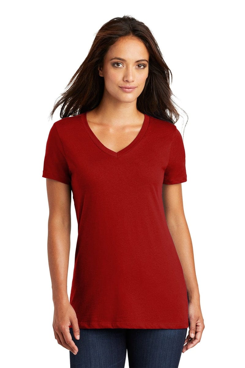 District DM1170L Women's Perfect Weight V-Neck Tee in 
