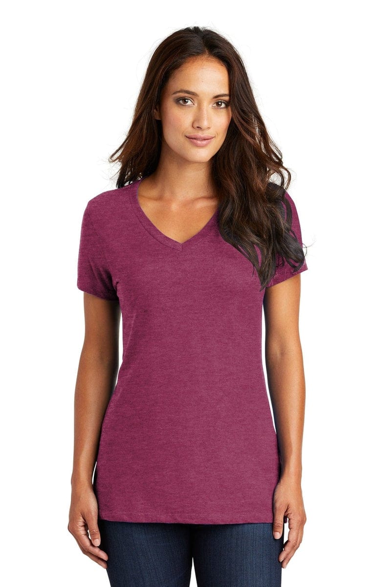 District DM1170L Women's Perfect Weight V-Neck Tee in 