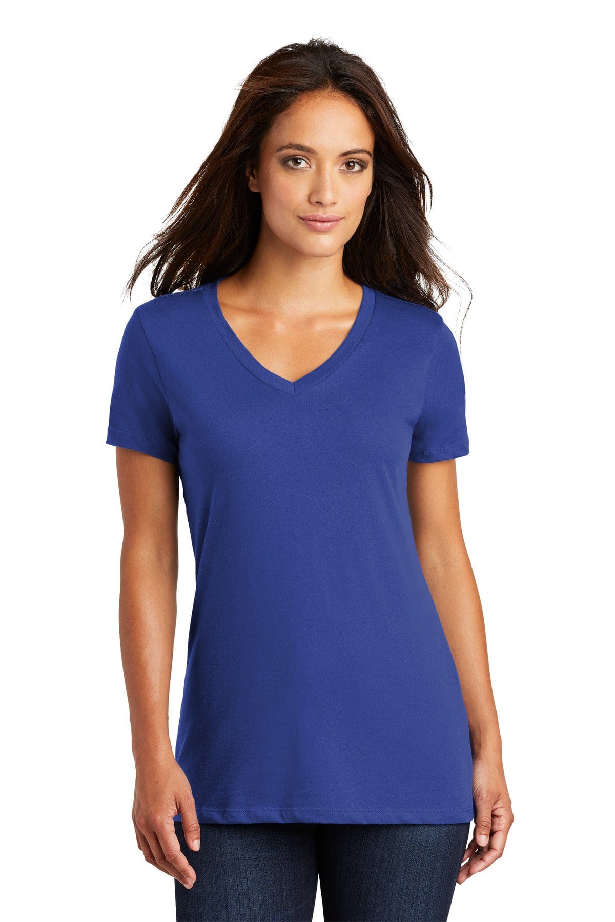 District DM1170L Women's Perfect Weight V-Neck Tee in 