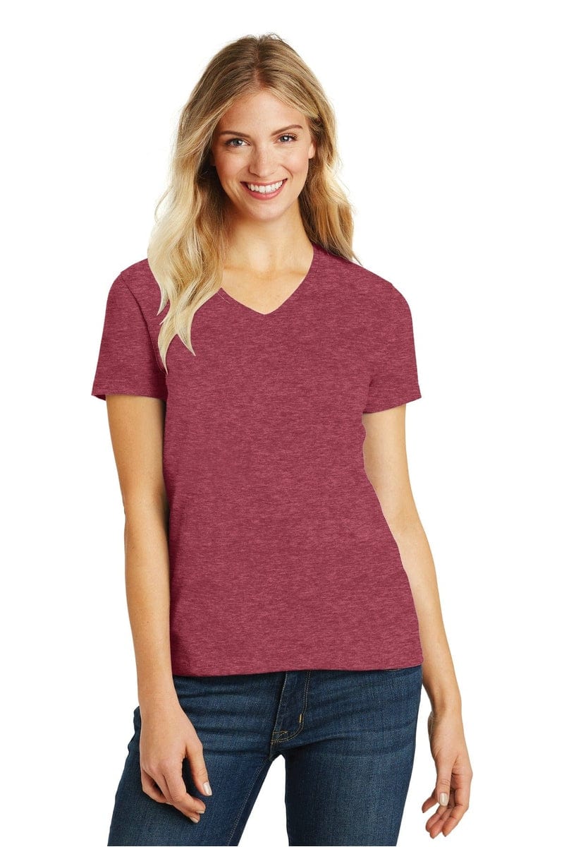 District DM1190L Women's Perfect Blend V-Neck Tee in 