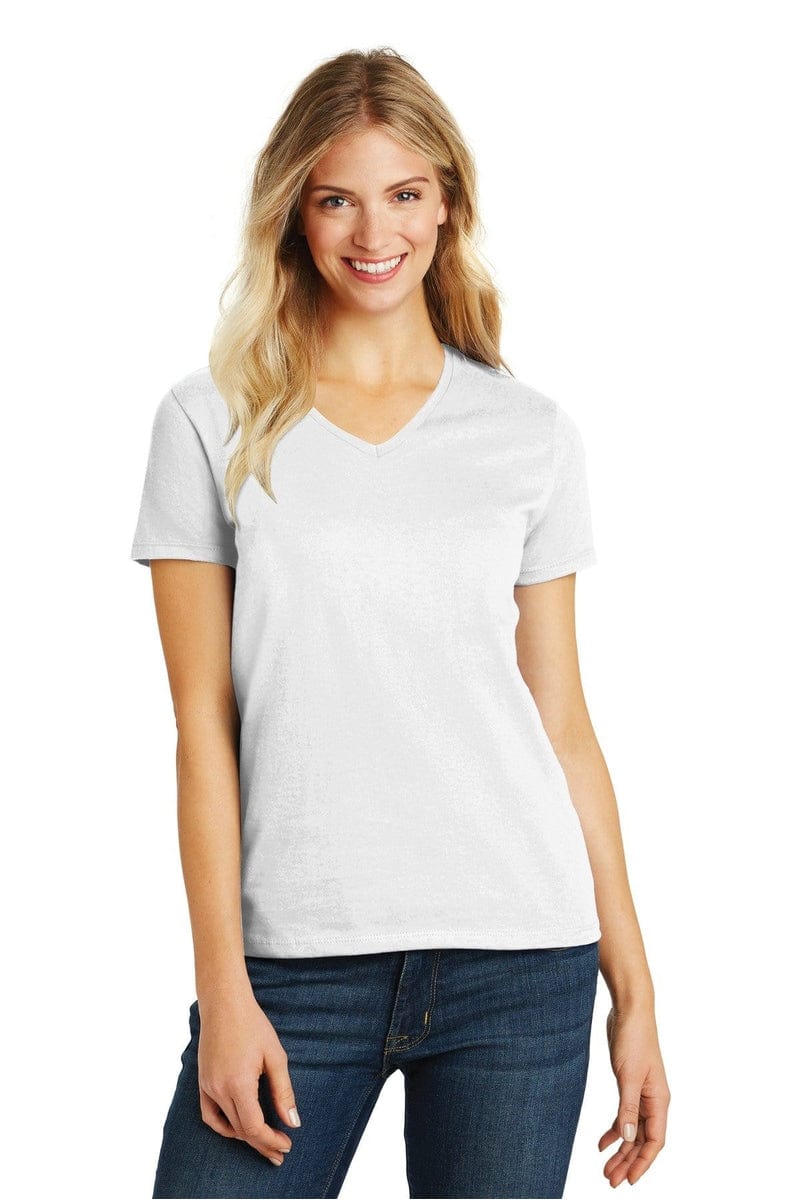 District DM1190L Women's Perfect Blend V-Neck Tee in 