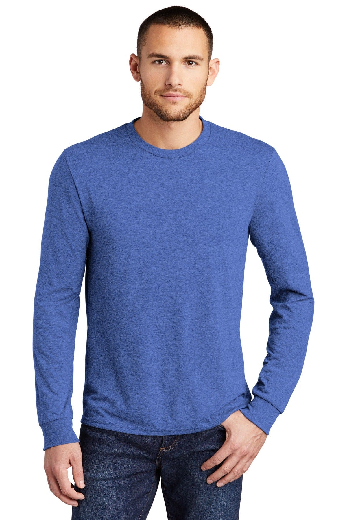 District DM132 Perfect Tri Long Sleeve Tee in 