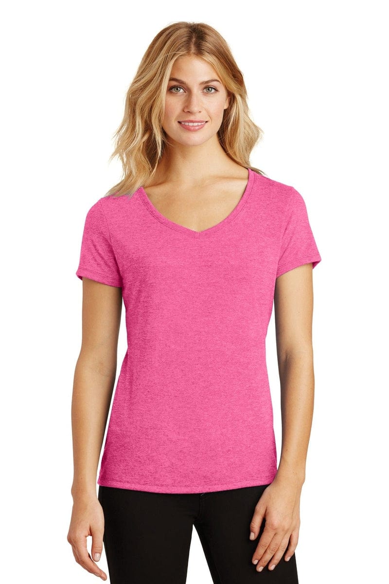 District DM1350L Women's Perfect Tri V-Neck Tee in 