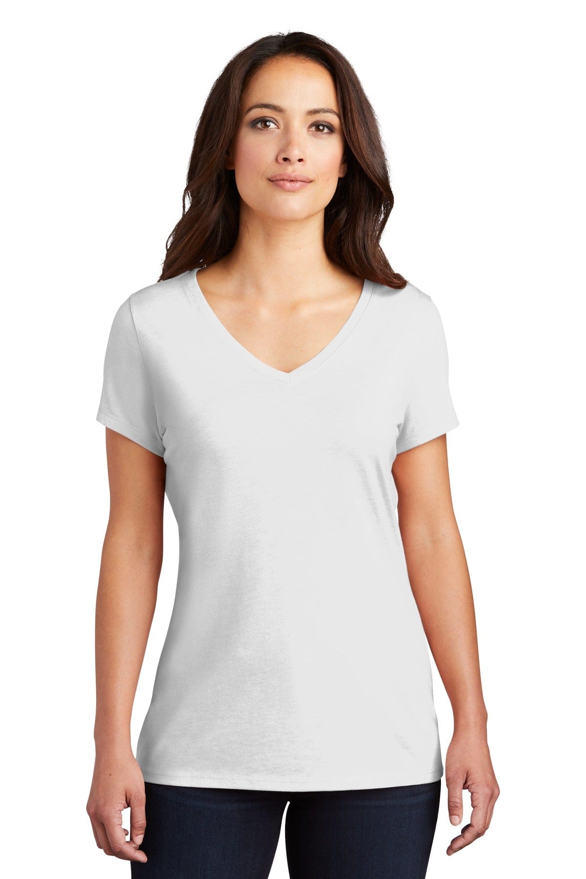 District DM1350L Women's Perfect Tri V-Neck Tee in 
