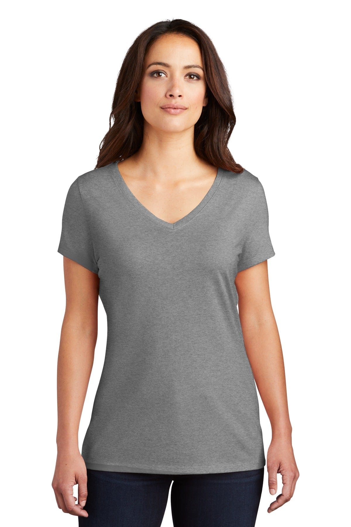 District DM1350L Women's Perfect Tri V-Neck Tee in 