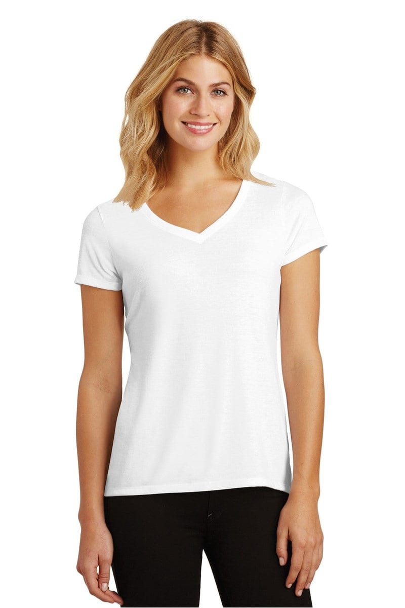 District DM1350L Women's Perfect Tri V-Neck Tee in 