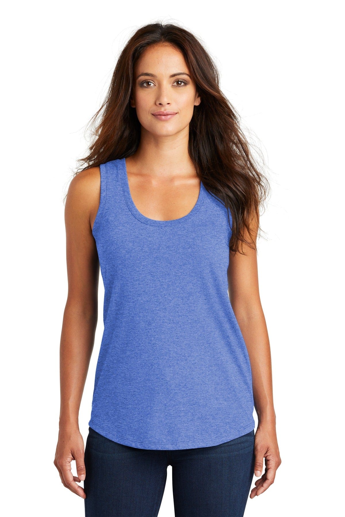 District DM138L Women's Perfect Tri Racerback Tank in 