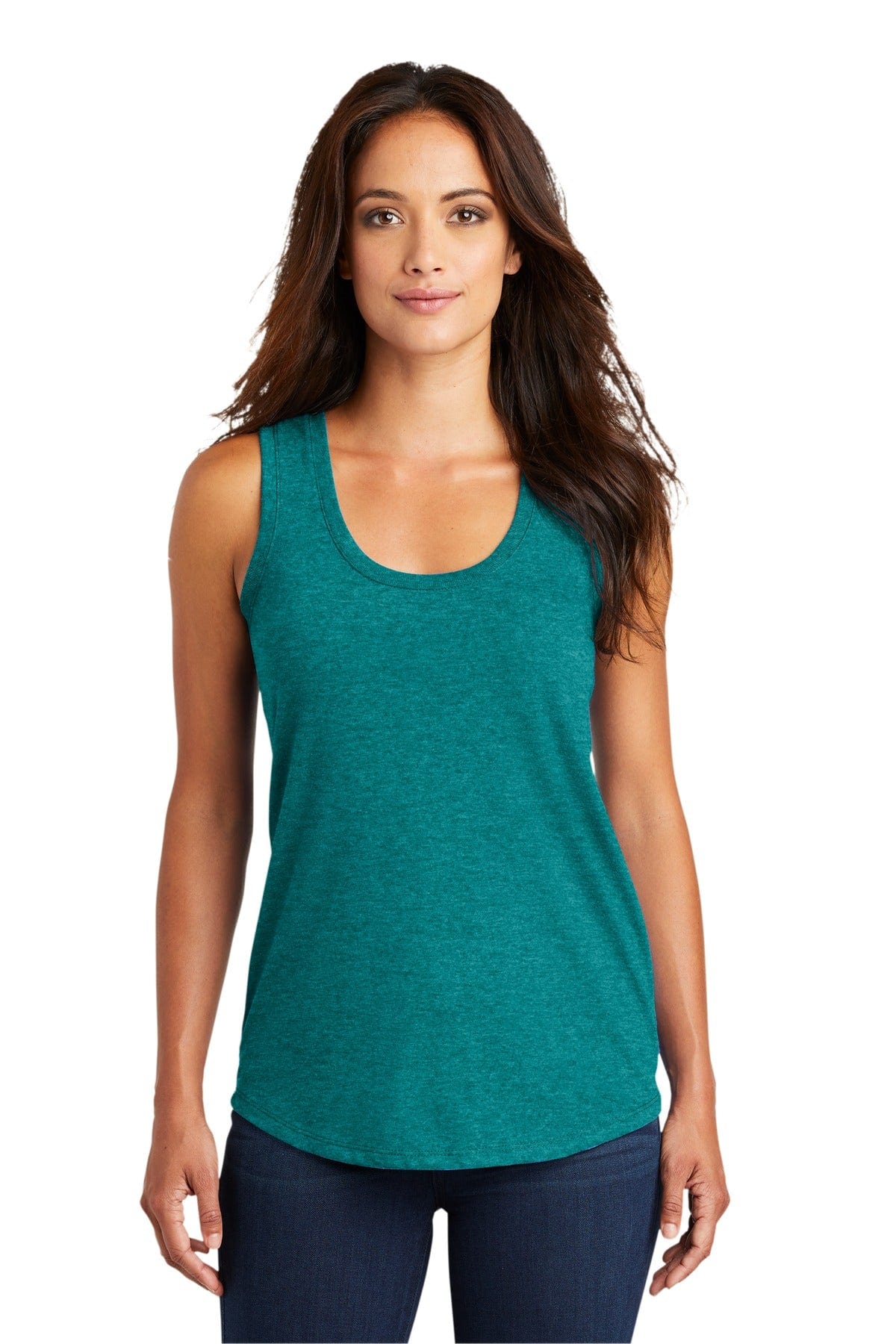 District DM138L Women's Perfect Tri Racerback Tank in 