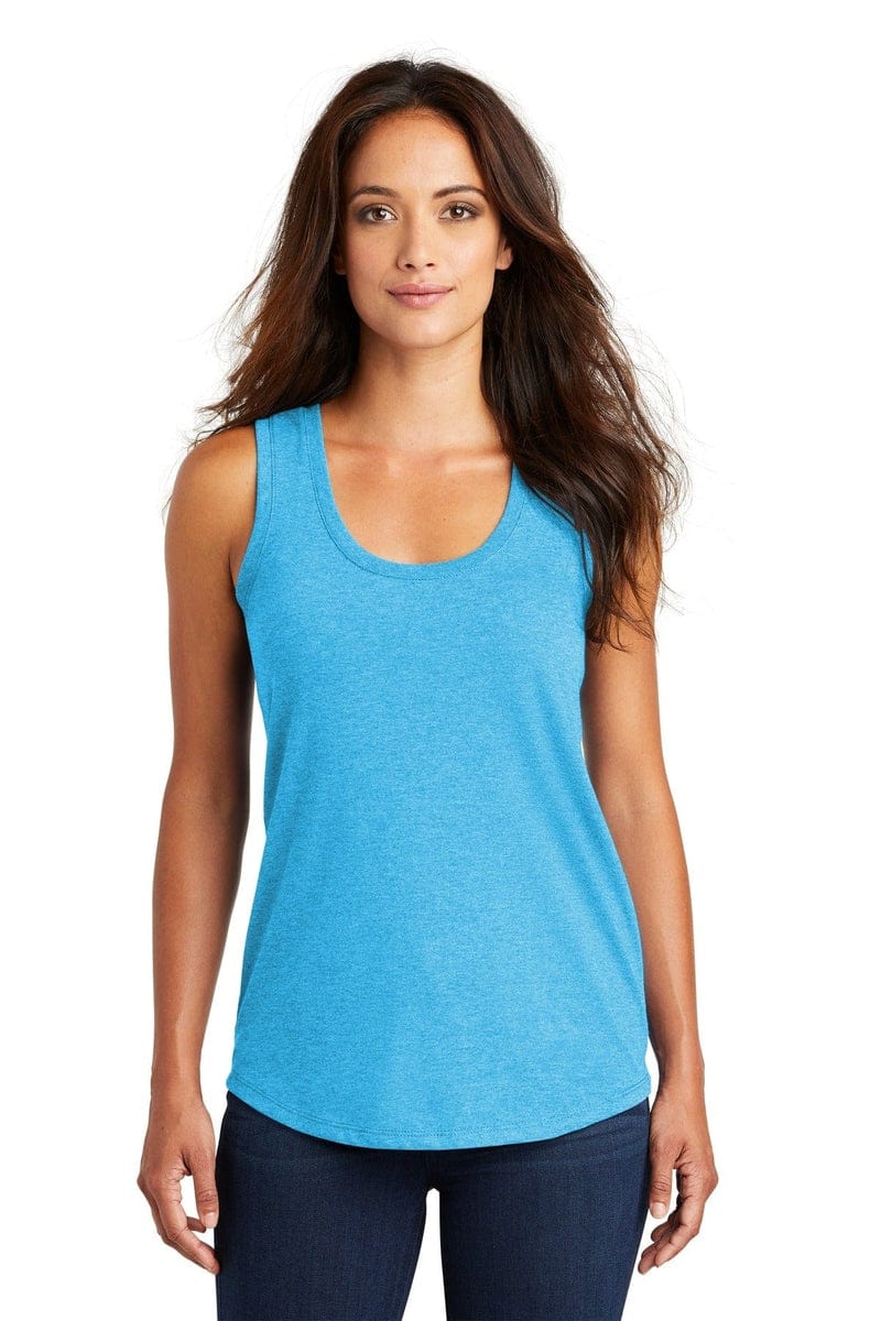 District DM138L Women's Perfect Tri Racerback Tank in 