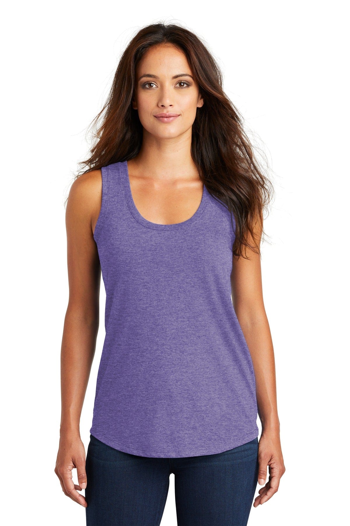 District DM138L Women's Perfect Tri Racerback Tank in 