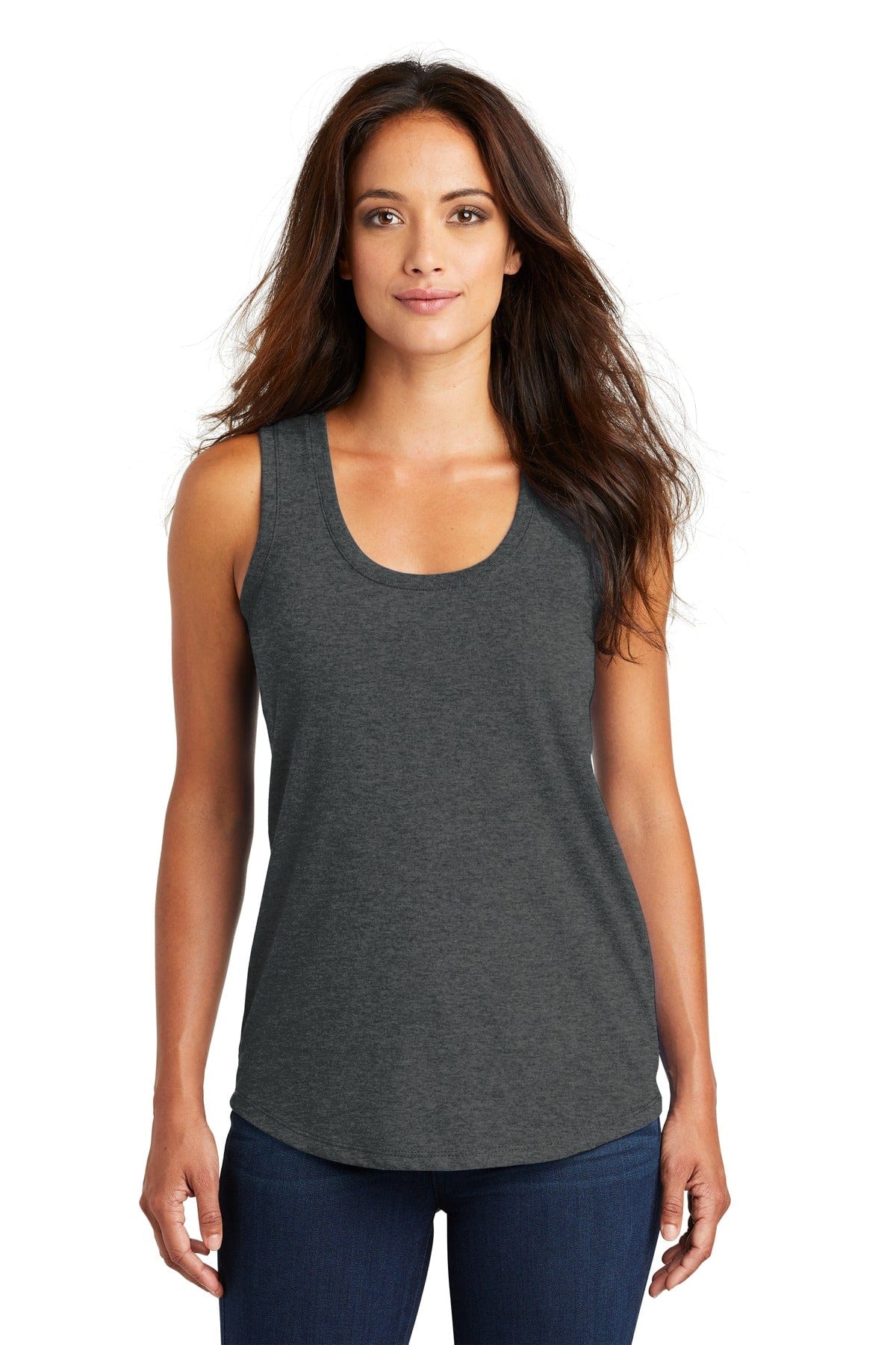 District DM138L Women's Perfect Tri Racerback Tank in 
