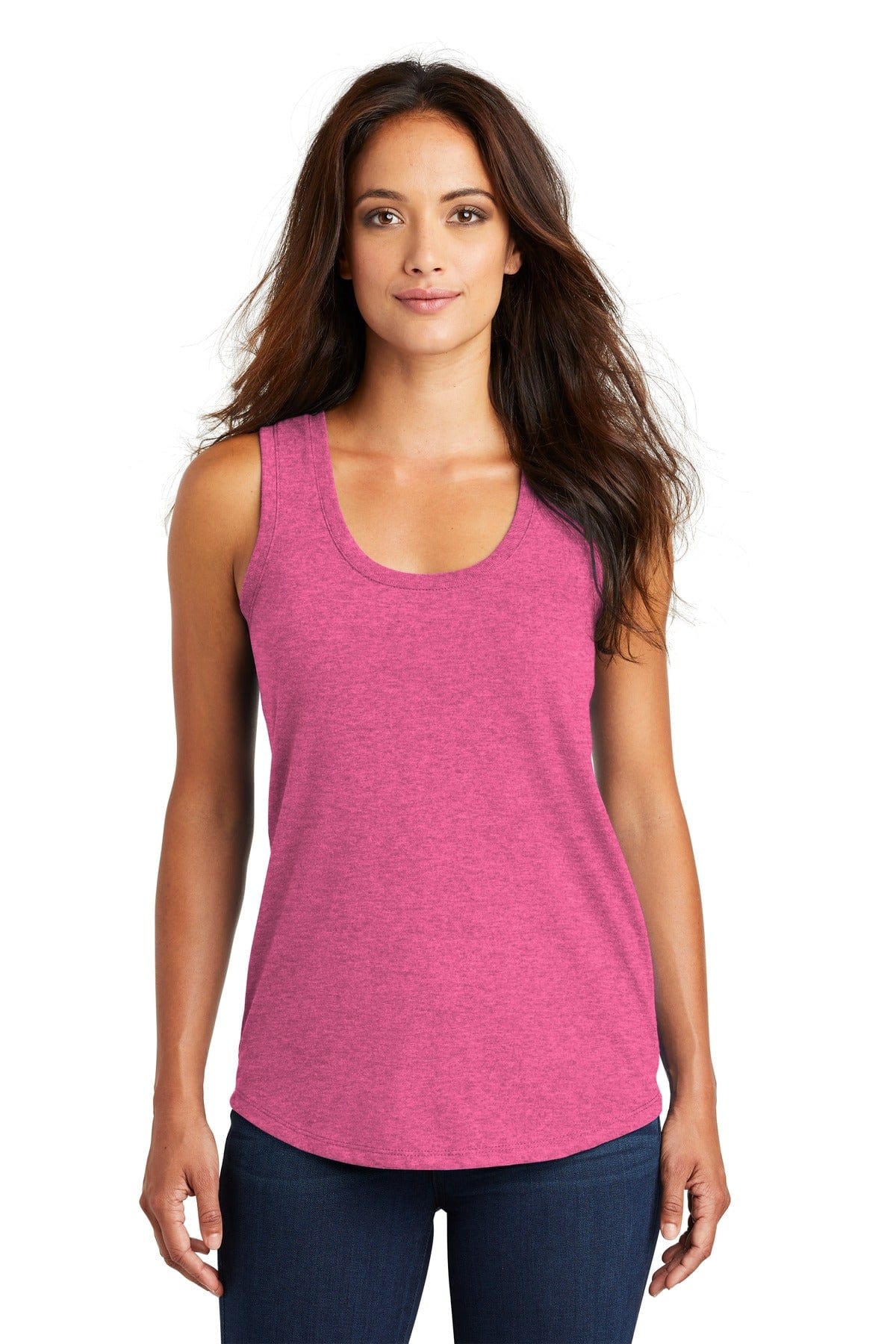 District DM138L Women's Perfect Tri Racerback Tank in 