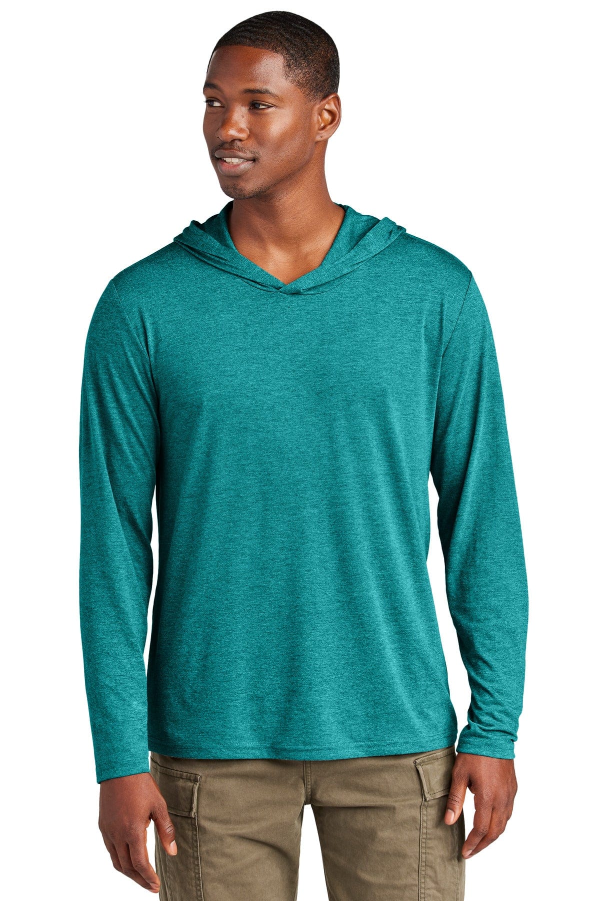 District DM139 Perfect Tri Long Sleeve Hoodie in 