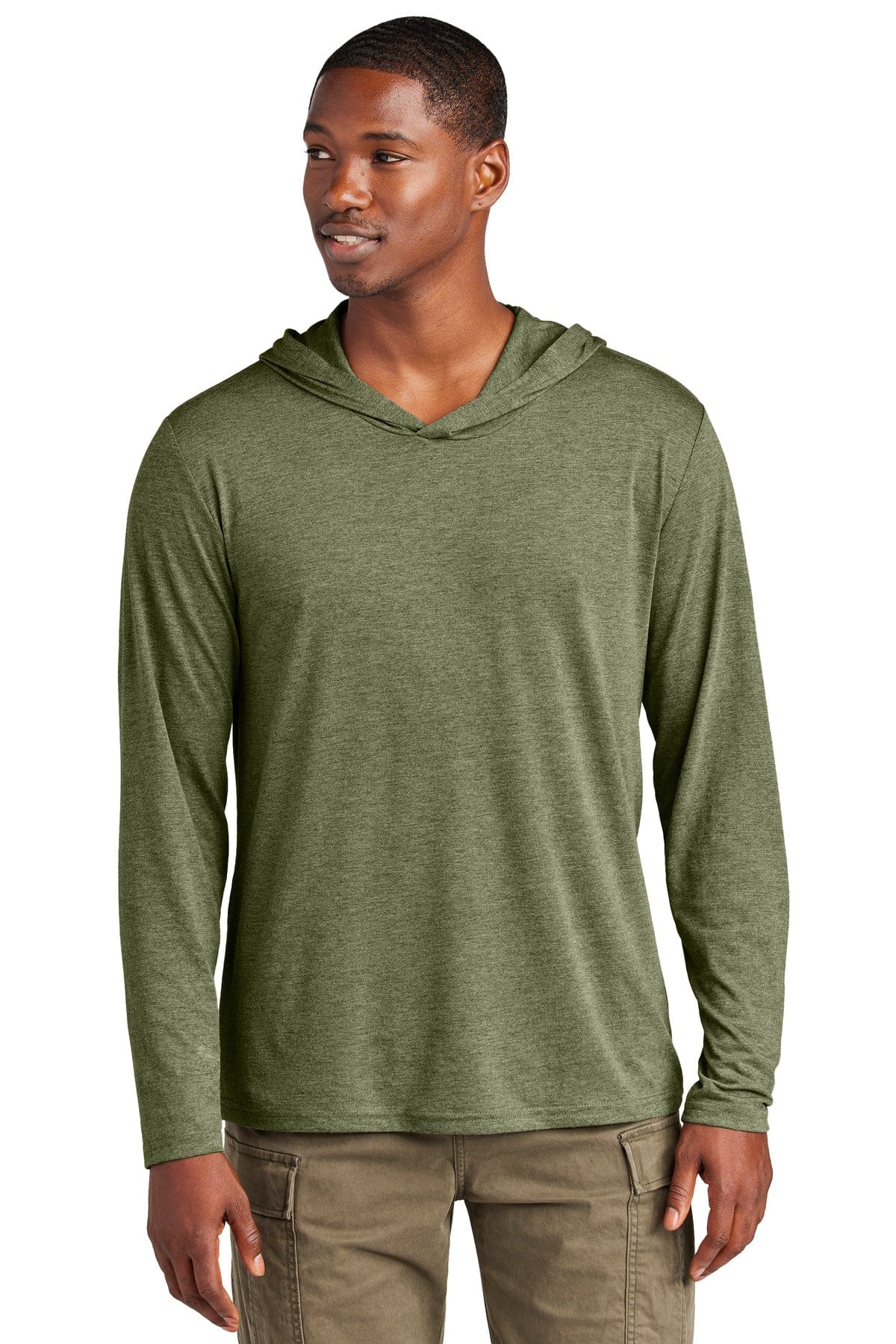 District DM139 Perfect Tri Long Sleeve Hoodie in 