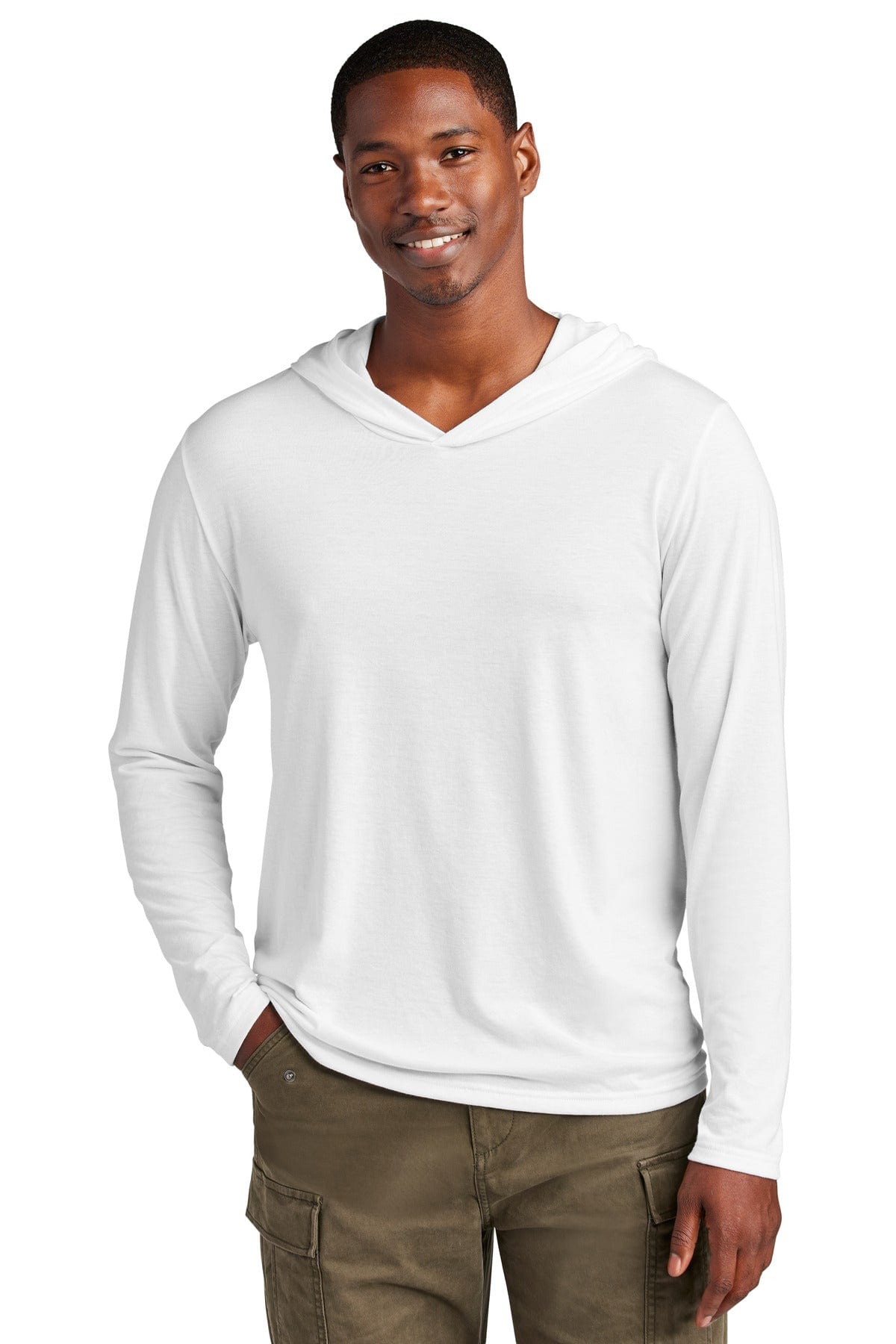 District DM139 Perfect Tri Long Sleeve Hoodie in 