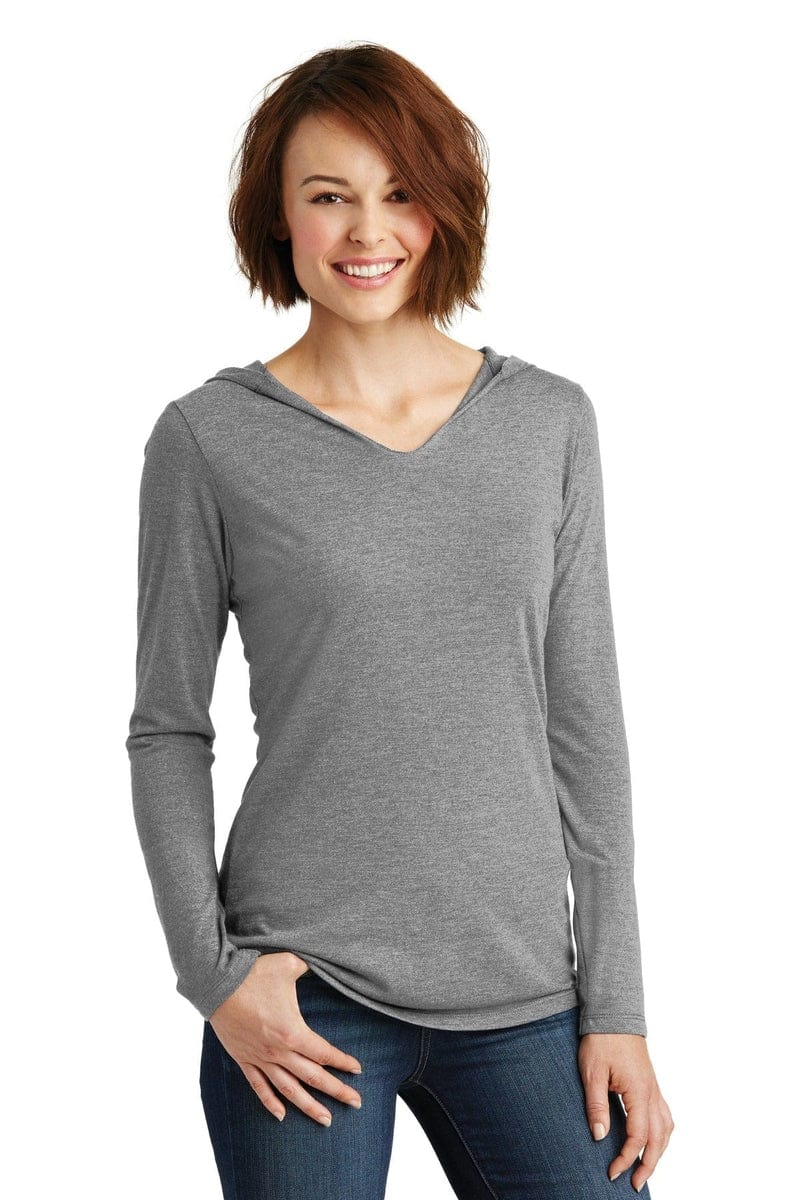 District DM139L Women's Perfect Tri Long Sleeve Hoodie in 