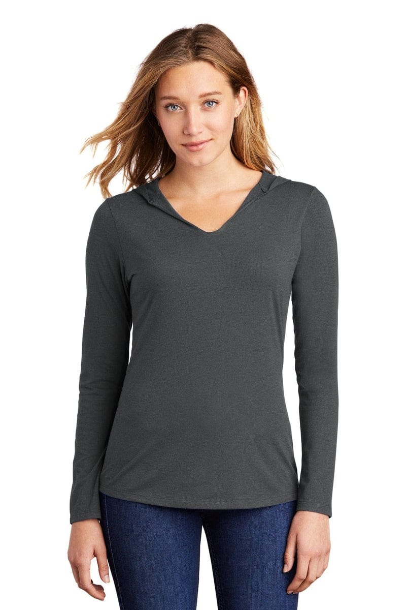 District DM139L Women's Perfect Tri Long Sleeve Hoodie in 