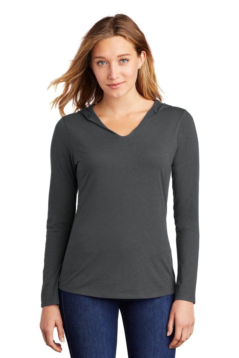 District DM139L Women's Perfect Tri Long Sleeve Hoodie in 