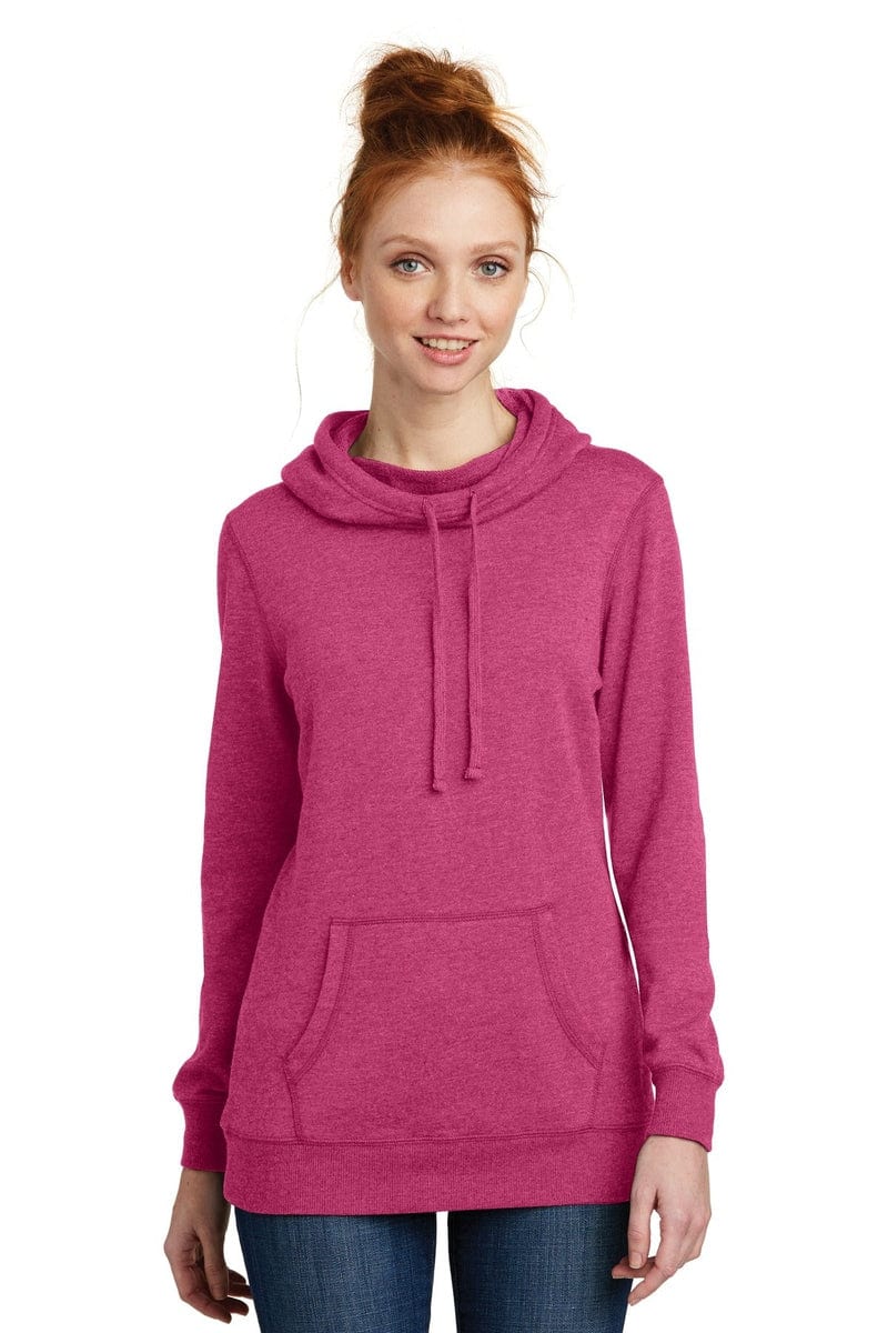 District DM493 Women's Lightweight Fleece Hoodie in 