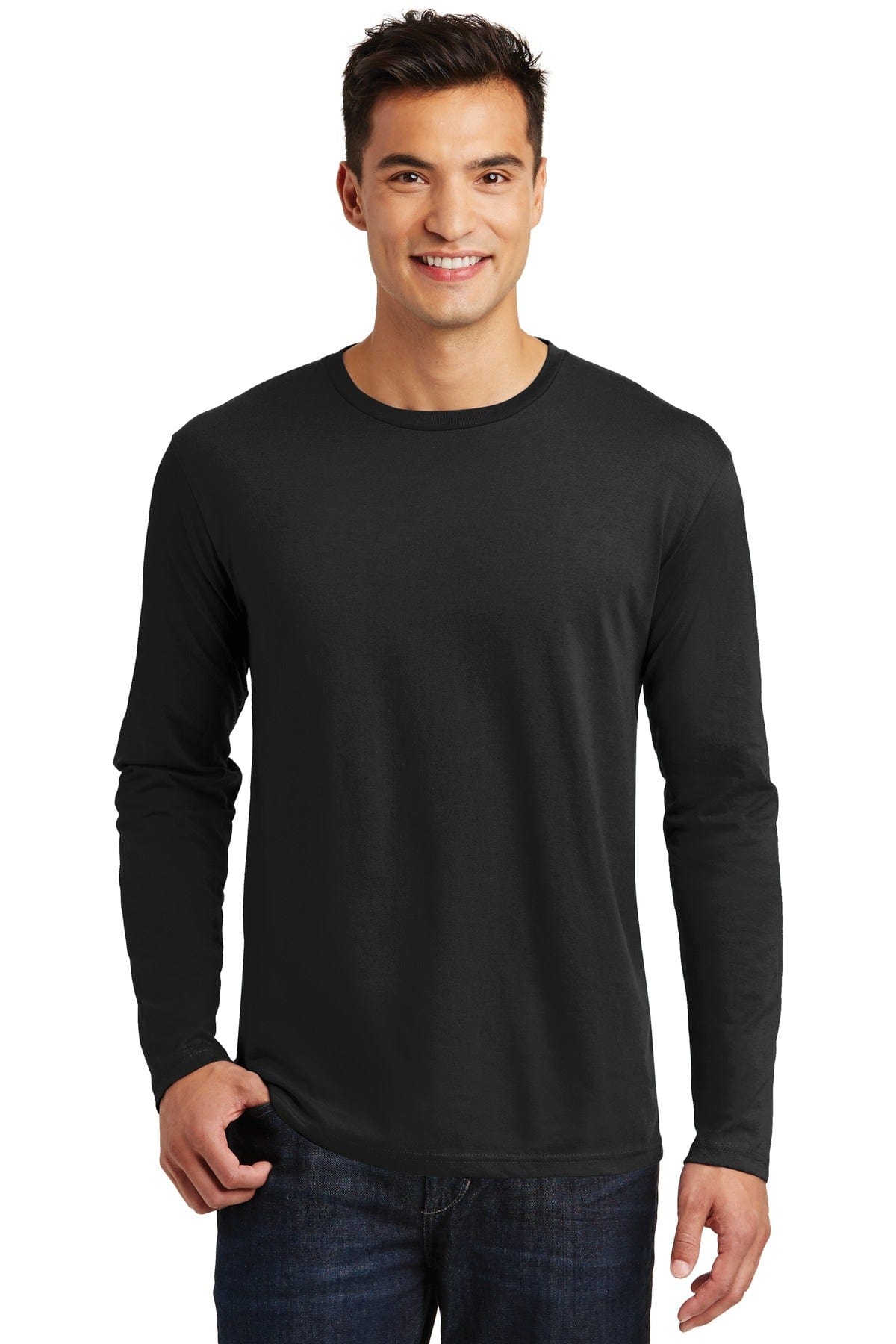 District DT105 Perfect Weight Long Sleeve Tee in 