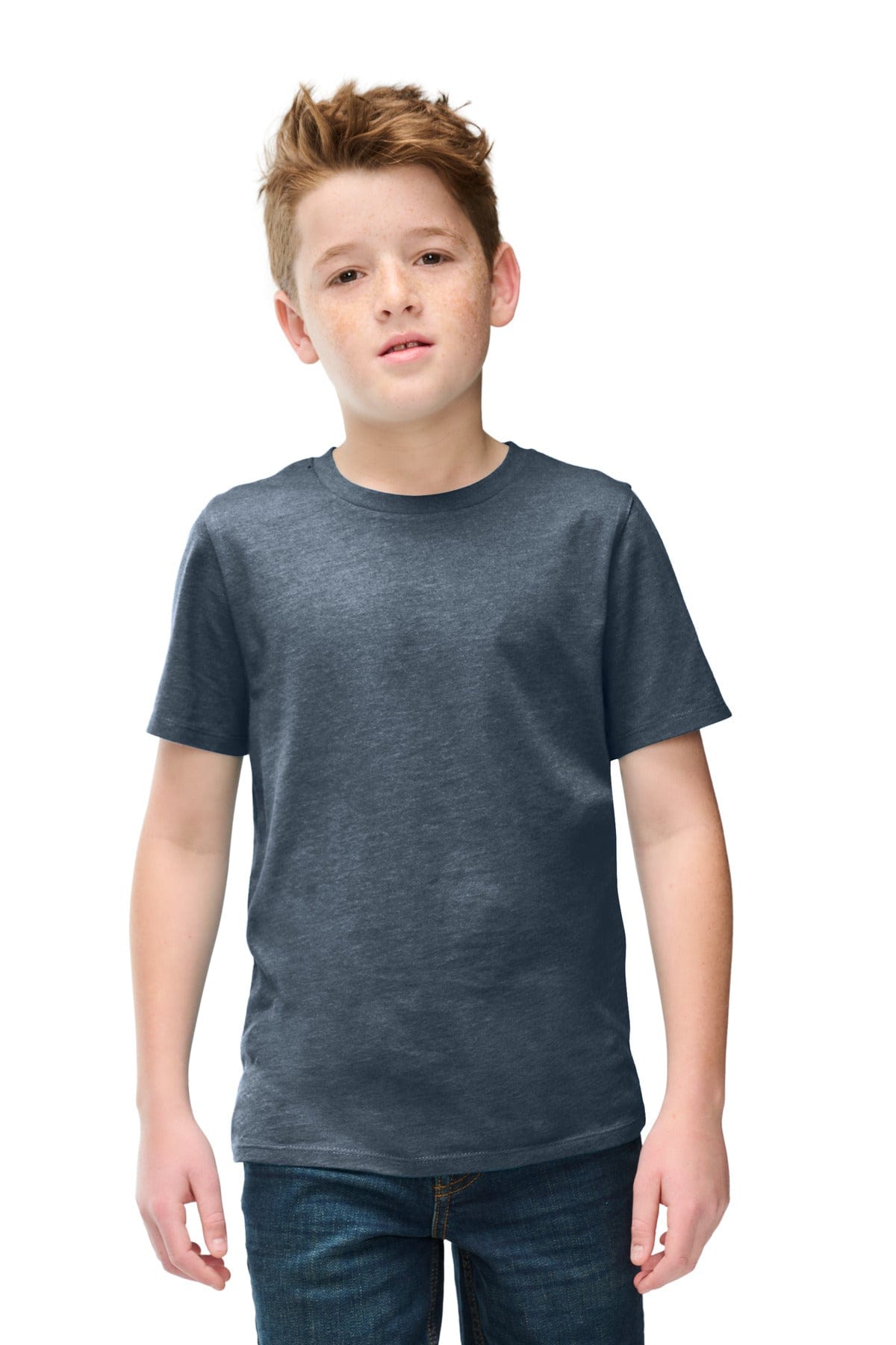 District DT108Y Youth Perfect Blend CVC Tee in 