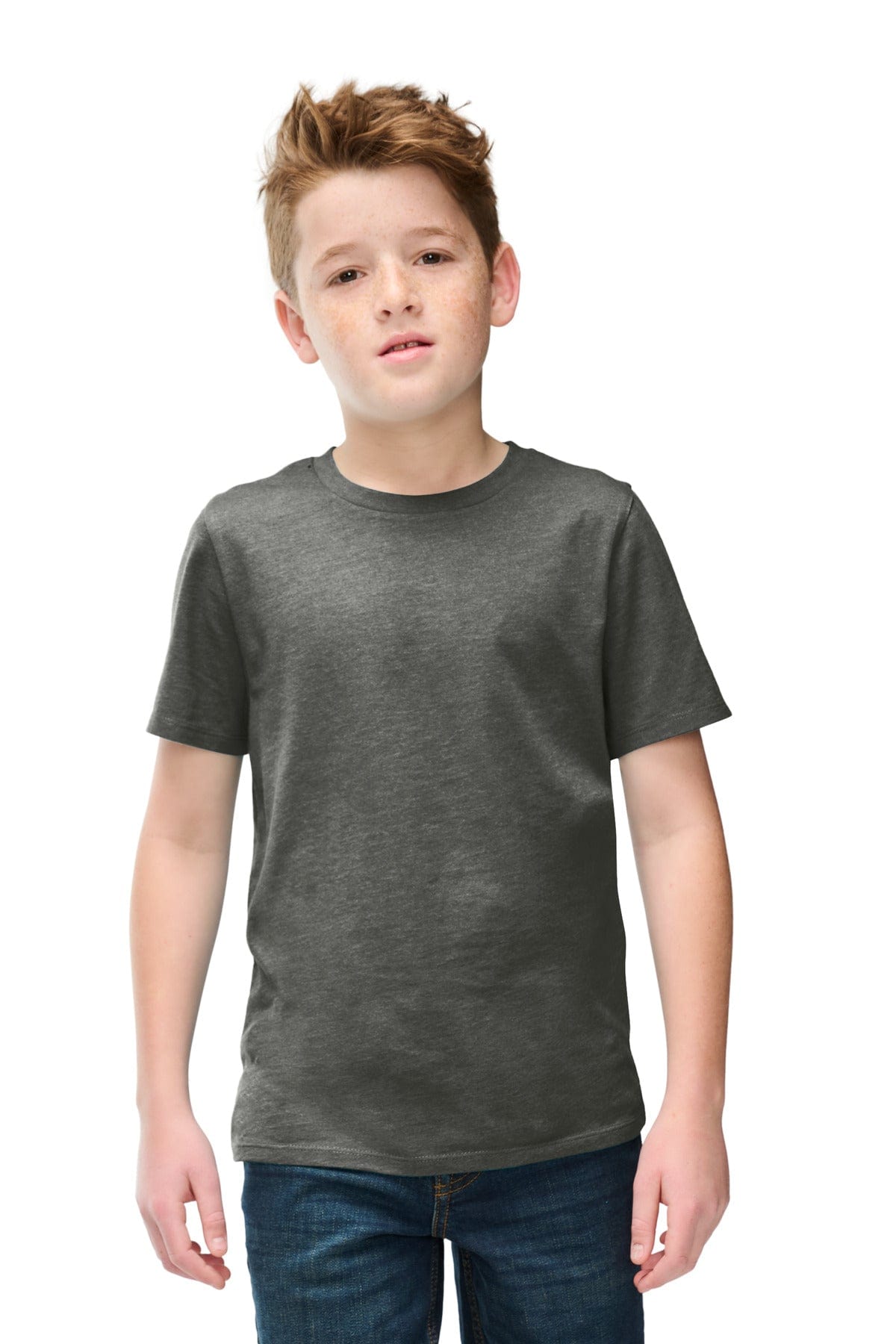 District DT108Y Youth Perfect Blend CVC Tee in 