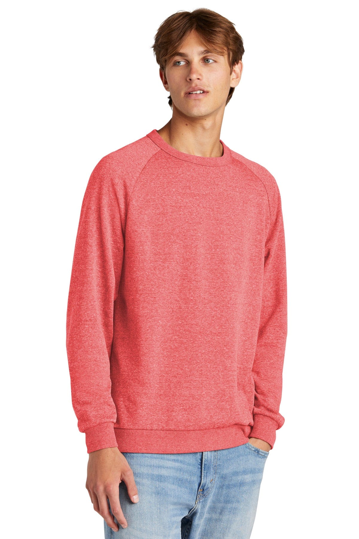 District DT1304 Perfect Tri Fleece Crewneck Sweatshirt in 