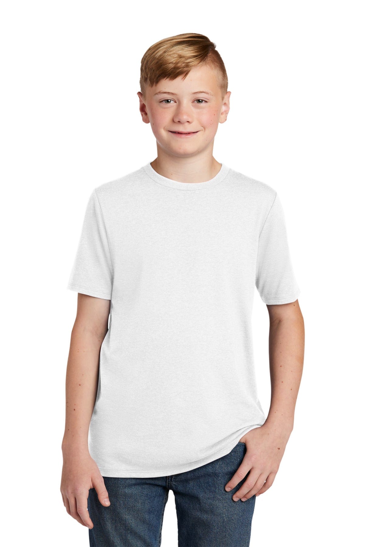 District DT130Y Youth Perfect Tri Tee in 