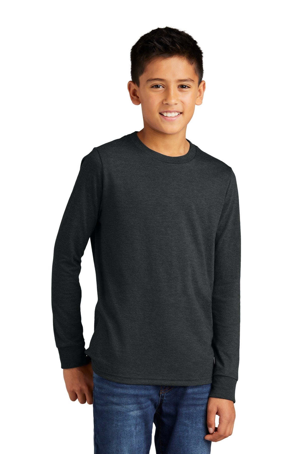 District DT132Y Youth Perfect Tri Long Sleeve Tee in 