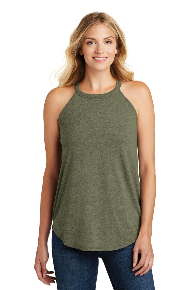 District DT137L Women's Perfect Tri Rocker Tank in 