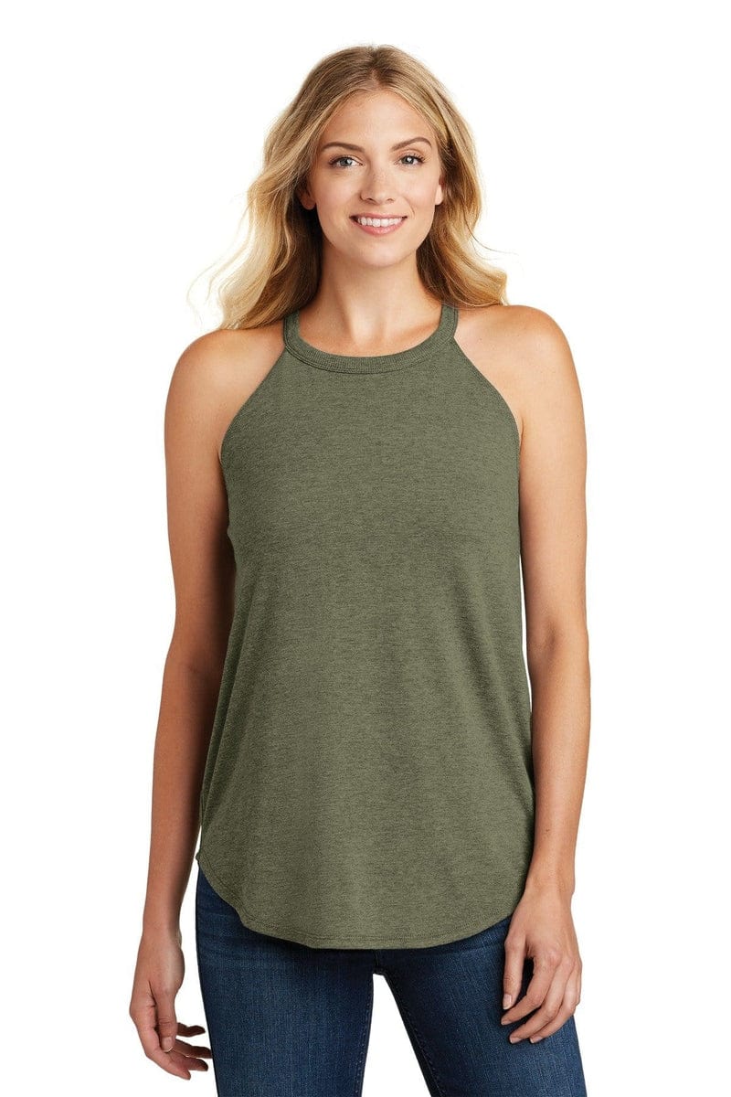 District DT137L Women's Perfect Tri Rocker Tank in 