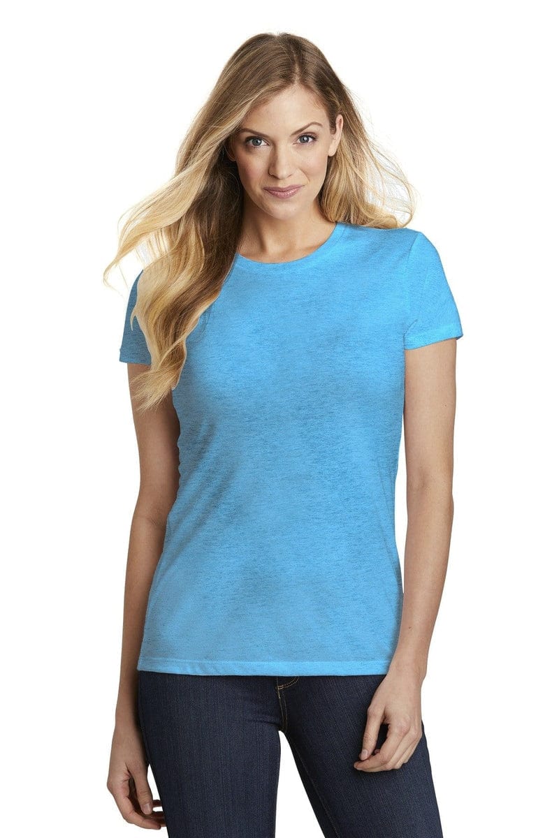 District DT155 Women's Fitted Perfect Tri Tee in 