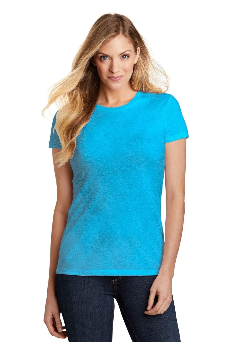 District DT155 Women's Fitted Perfect Tri Tee in 