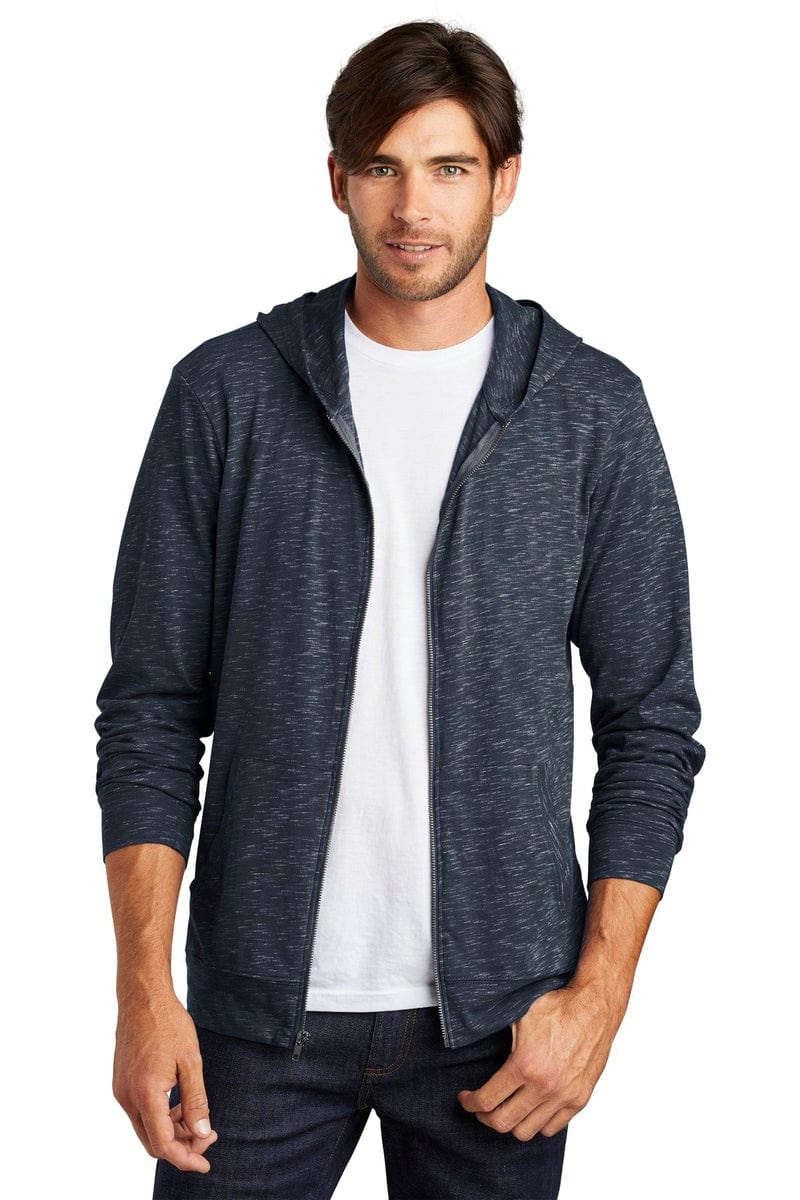 District DT565 Medal Full-Zip Hoodie in 