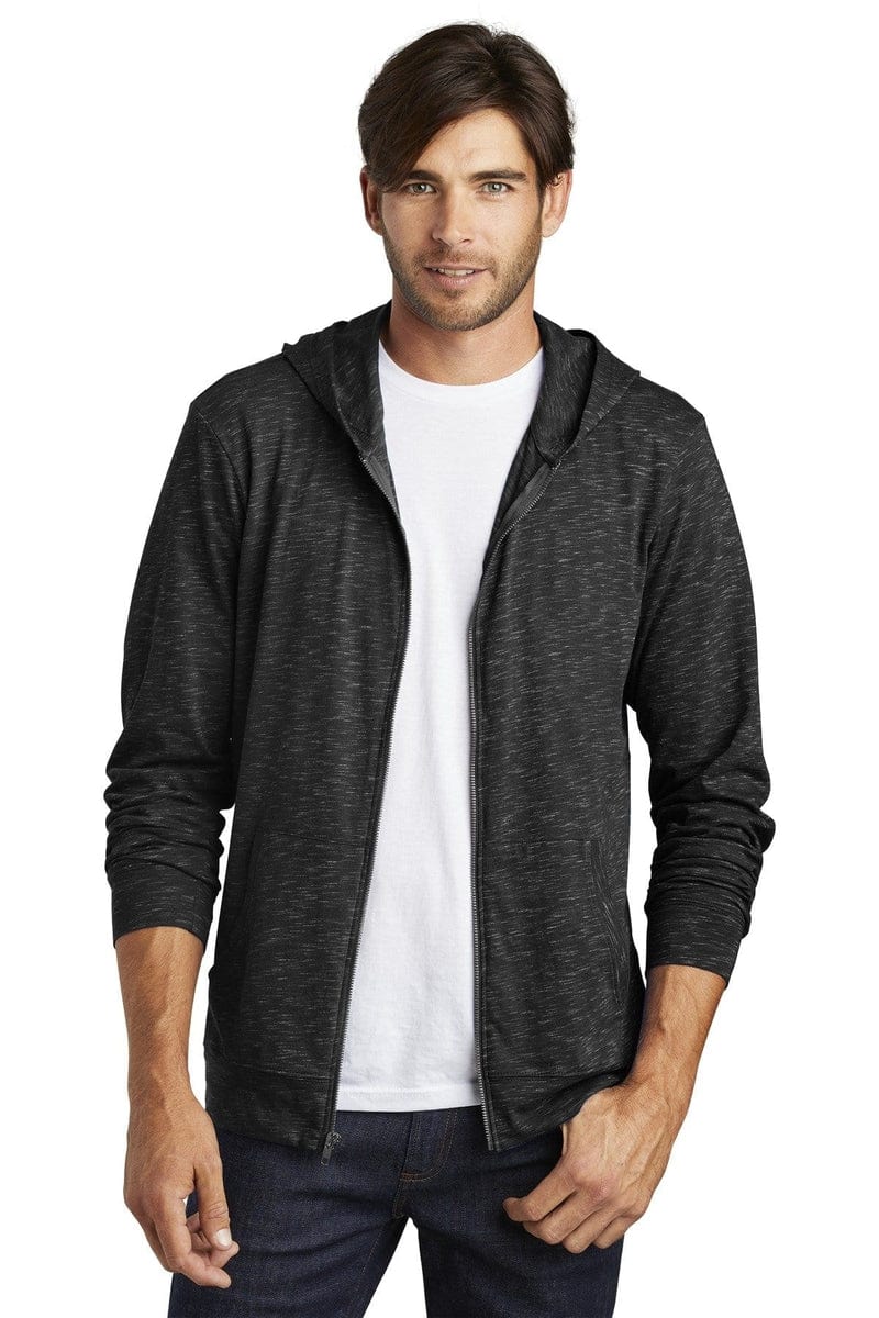 District DT565 Medal Full-Zip Hoodie in 