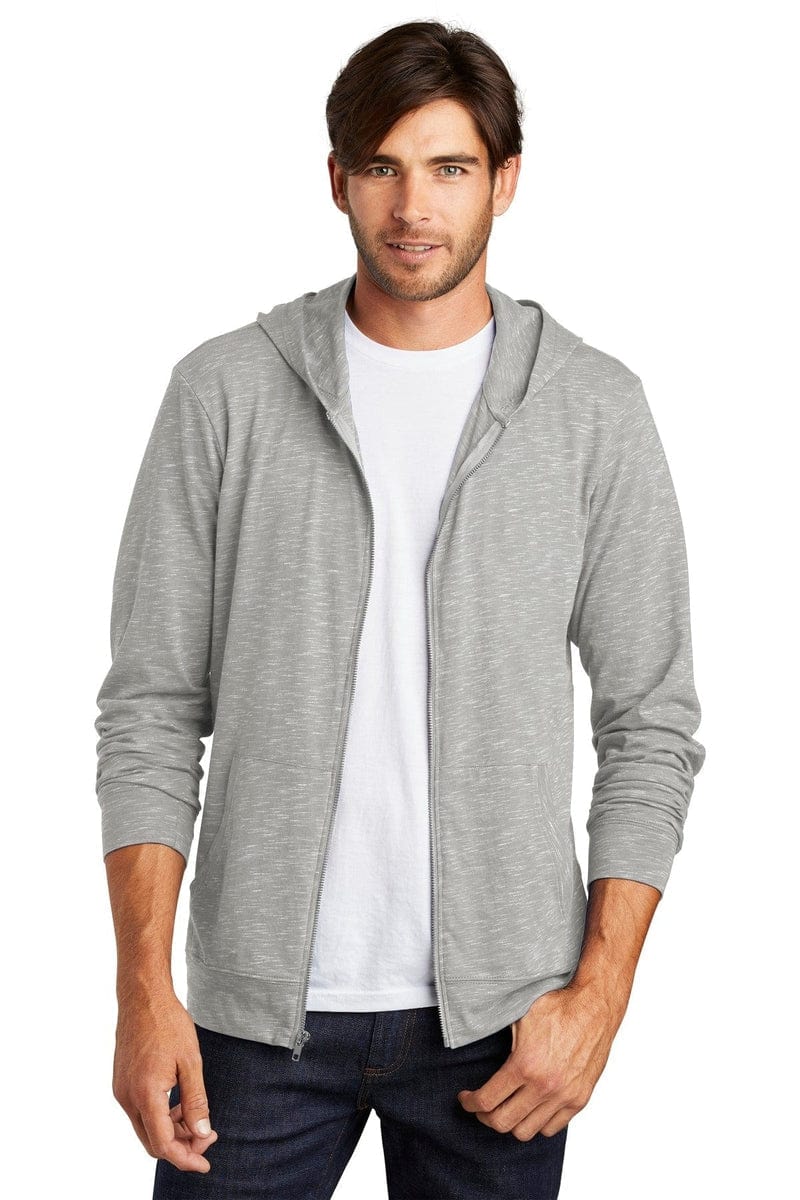 District DT565 Medal Full-Zip Hoodie in 