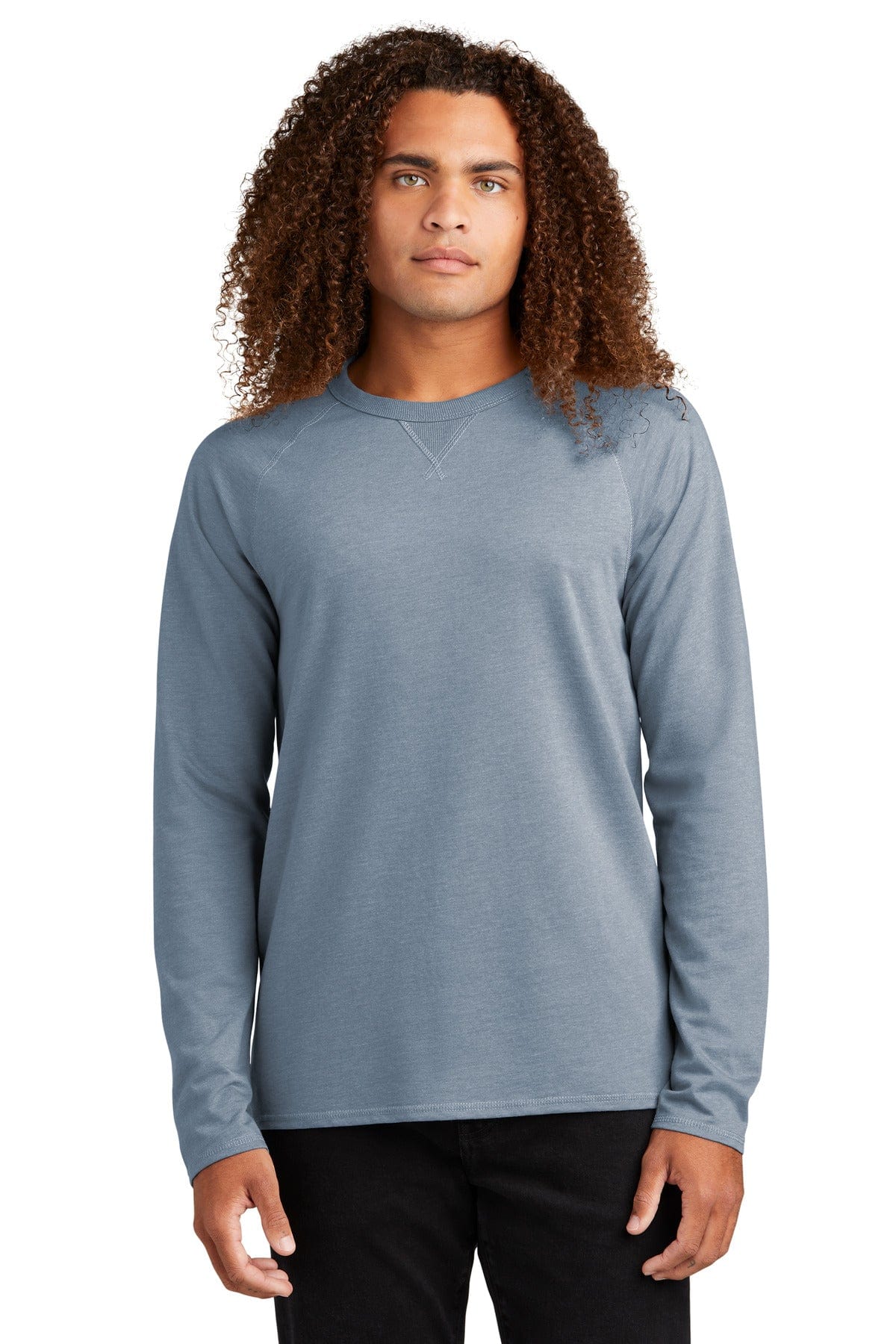 District DT572 Featherweight French Terry Long Sleeve Crewneck in 
