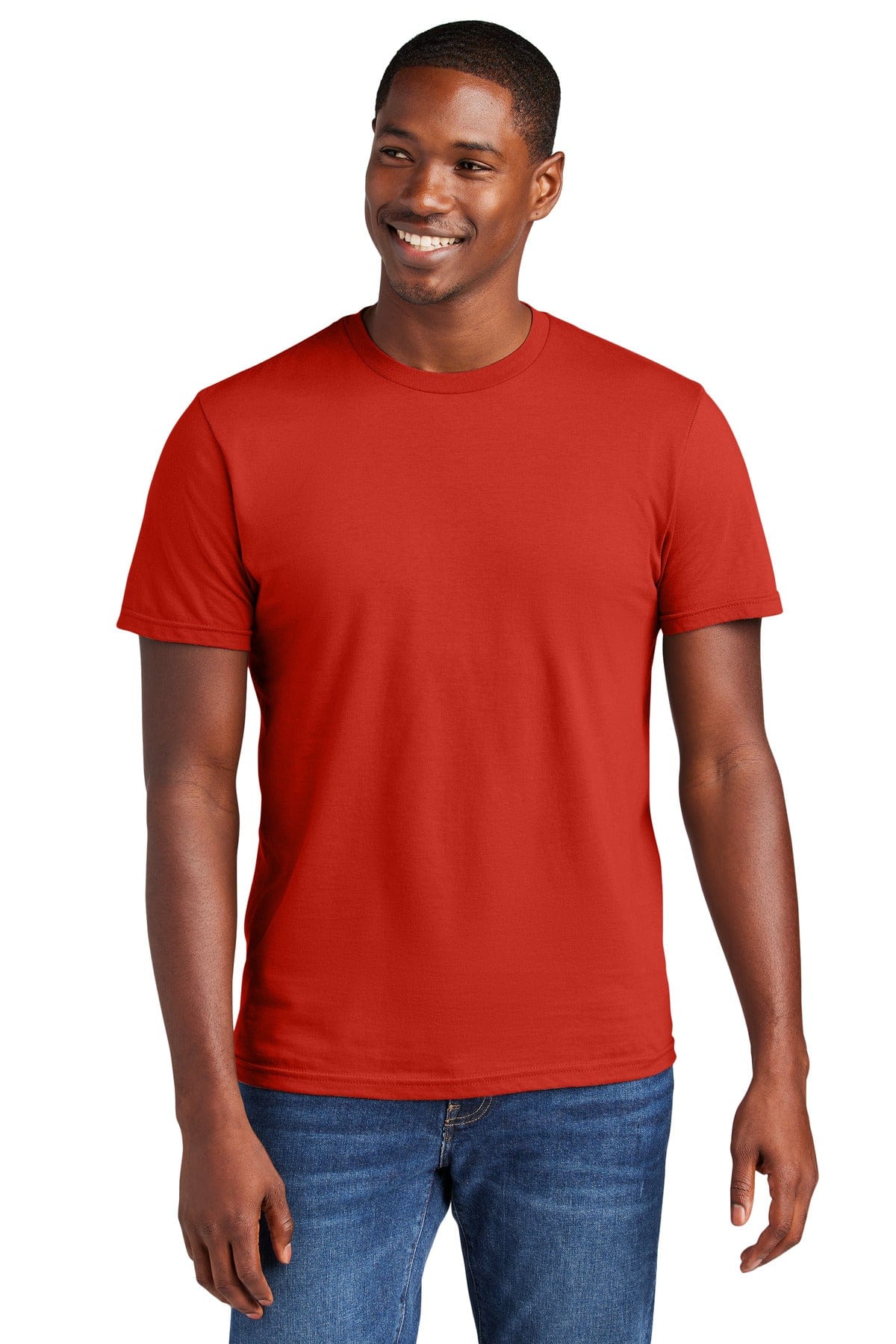 District DT6000 Very Important Tee in Fiery Red