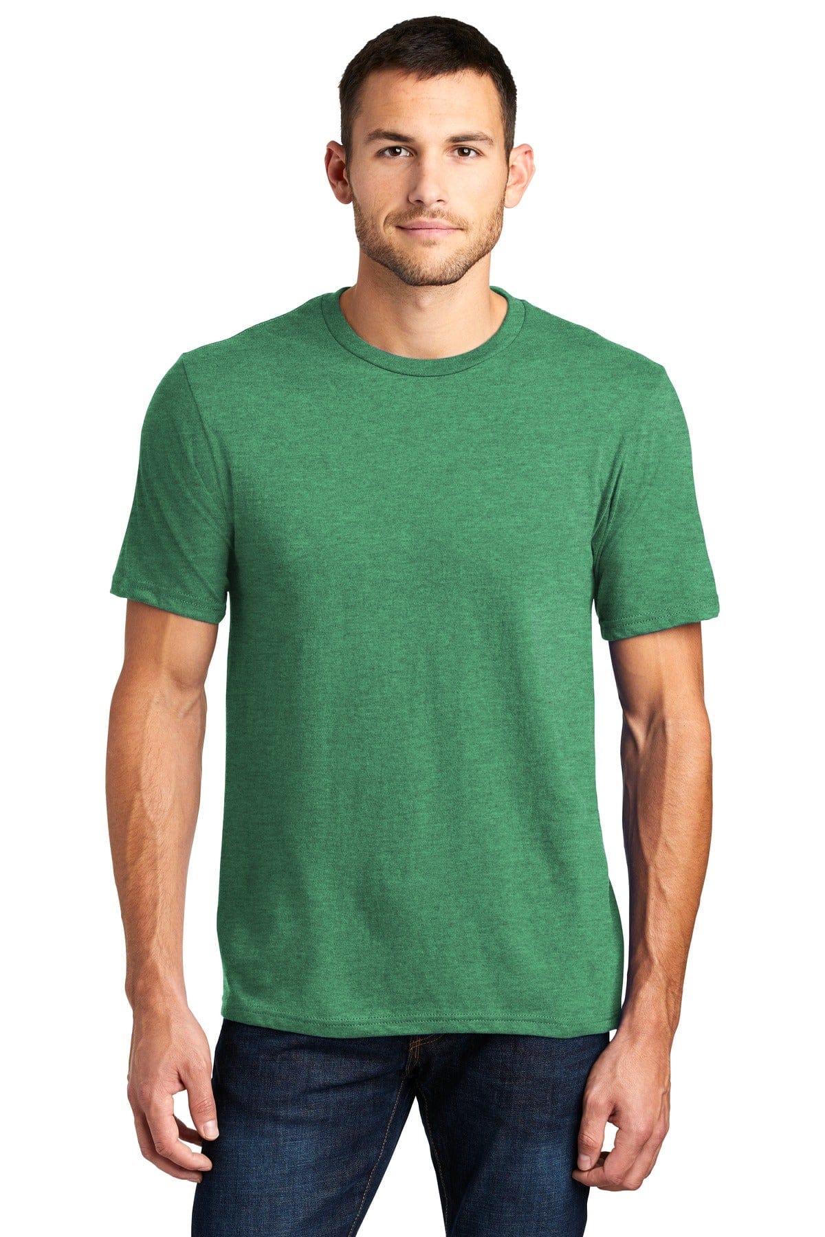 District DT6000 Very Important Tee in Heathered Kelly Green