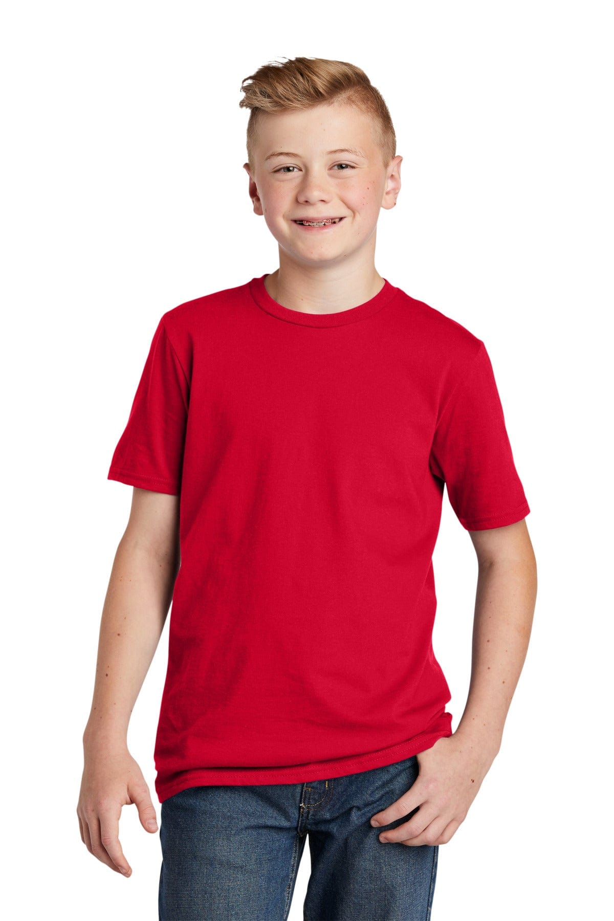 District DT6000Y Youth Very Important Tee in Classic Red
