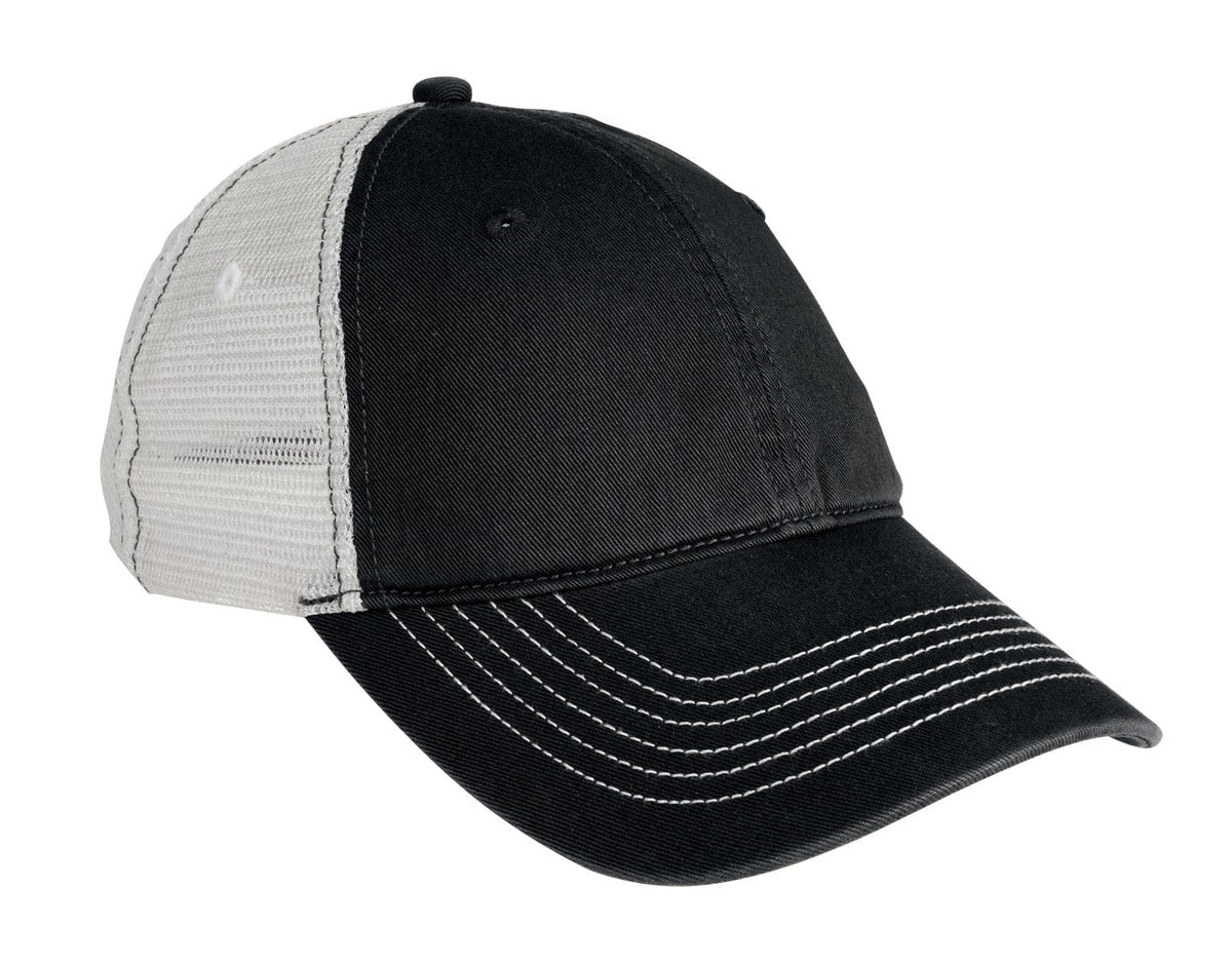 District DT607 Mesh Back Cap in Black/ White