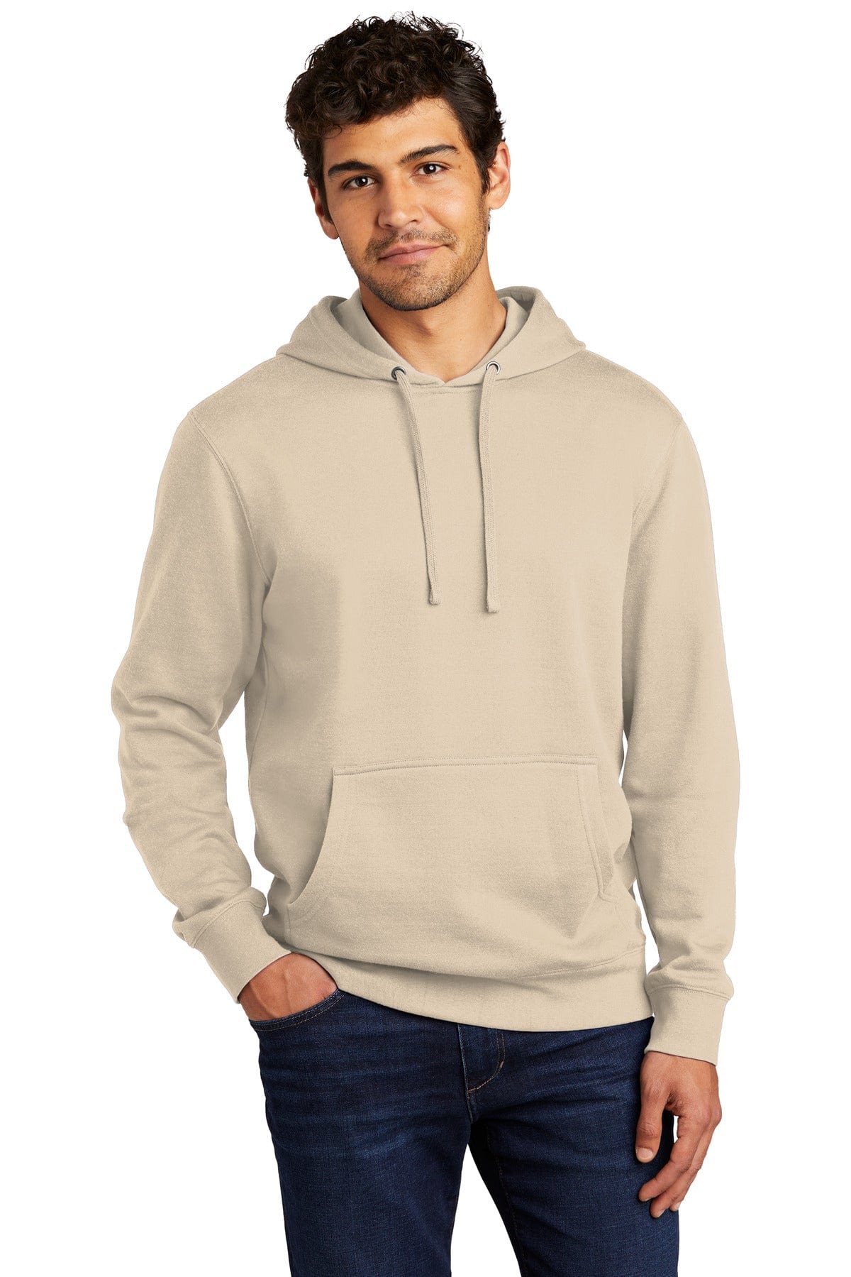 District DT6100 Blank Fleece Hoodie in 