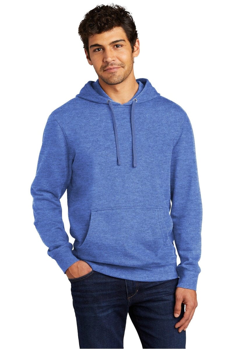 District DT6100 Blank Fleece Hoodie in 