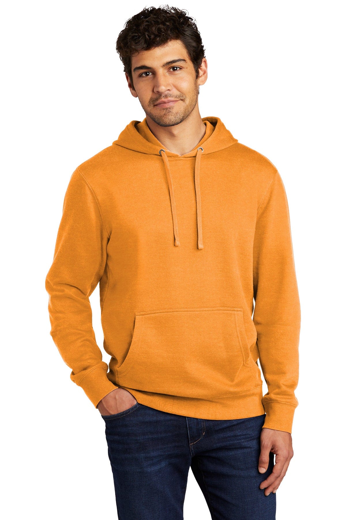 District DT6100 Blank Fleece Hoodie in 