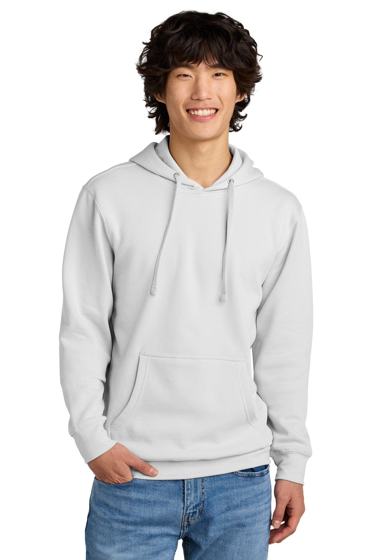 District DT6100 Blank Fleece Hoodie in 