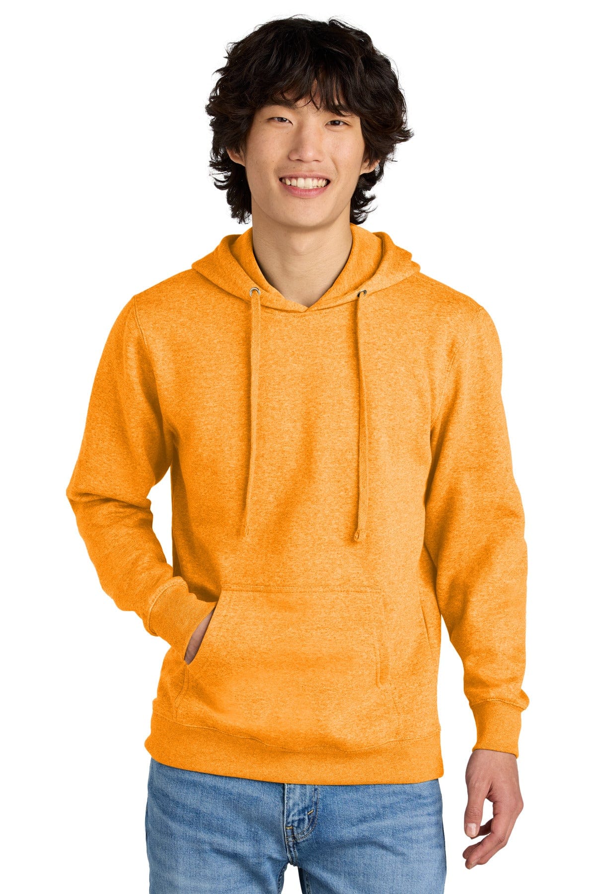 District DT6100 Blank Fleece Hoodie in 