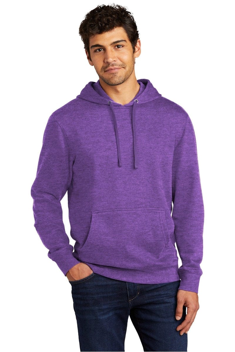 District DT6100 Blank Fleece Hoodie in 