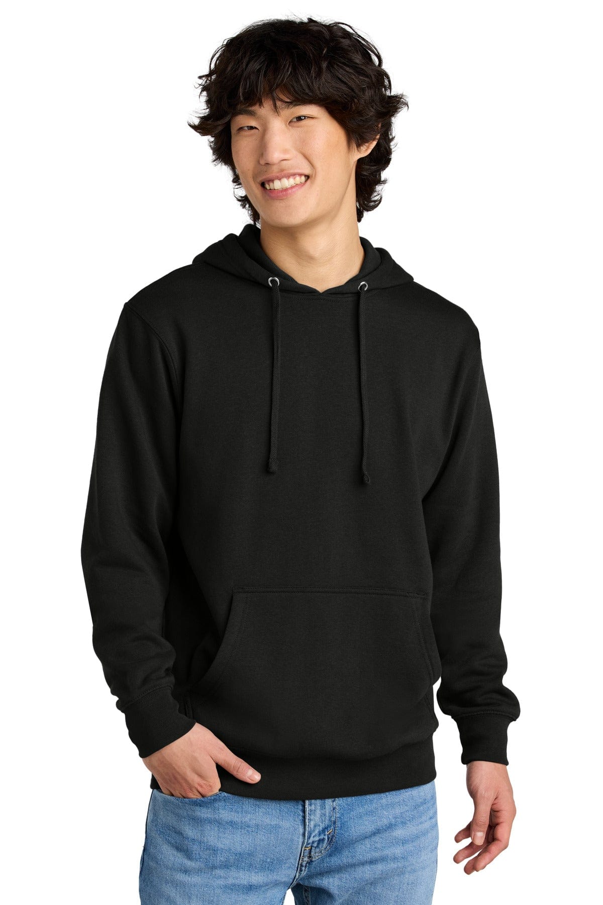 District DT6100 V.I.T. Fleece Hoodie in Black